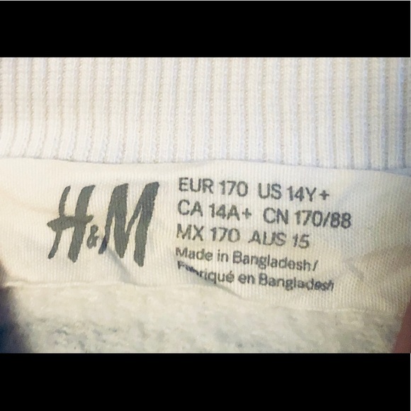 H&M Girl’s Long Sleeve Striped T- Size 14 - Picture 2 of 3